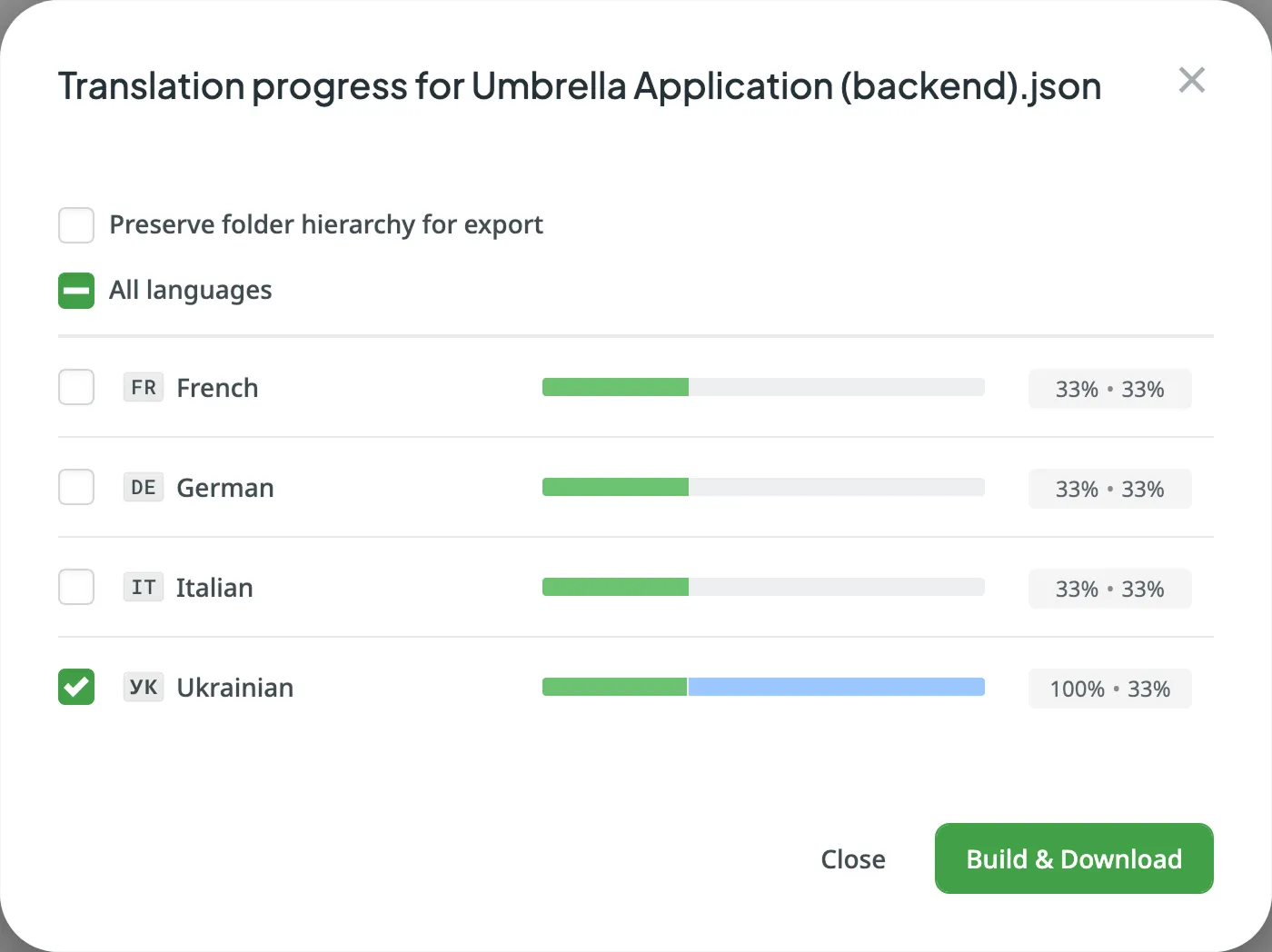 File Progress